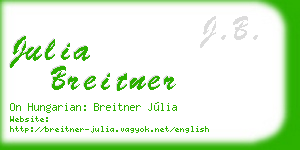 julia breitner business card